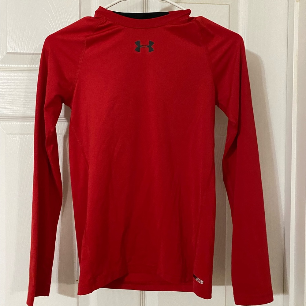 Under Armour Boy’s L Long Sleeve Shirt Red